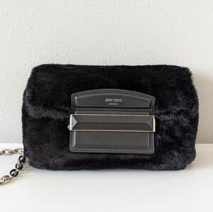 Jimmy Choo faux fur bag